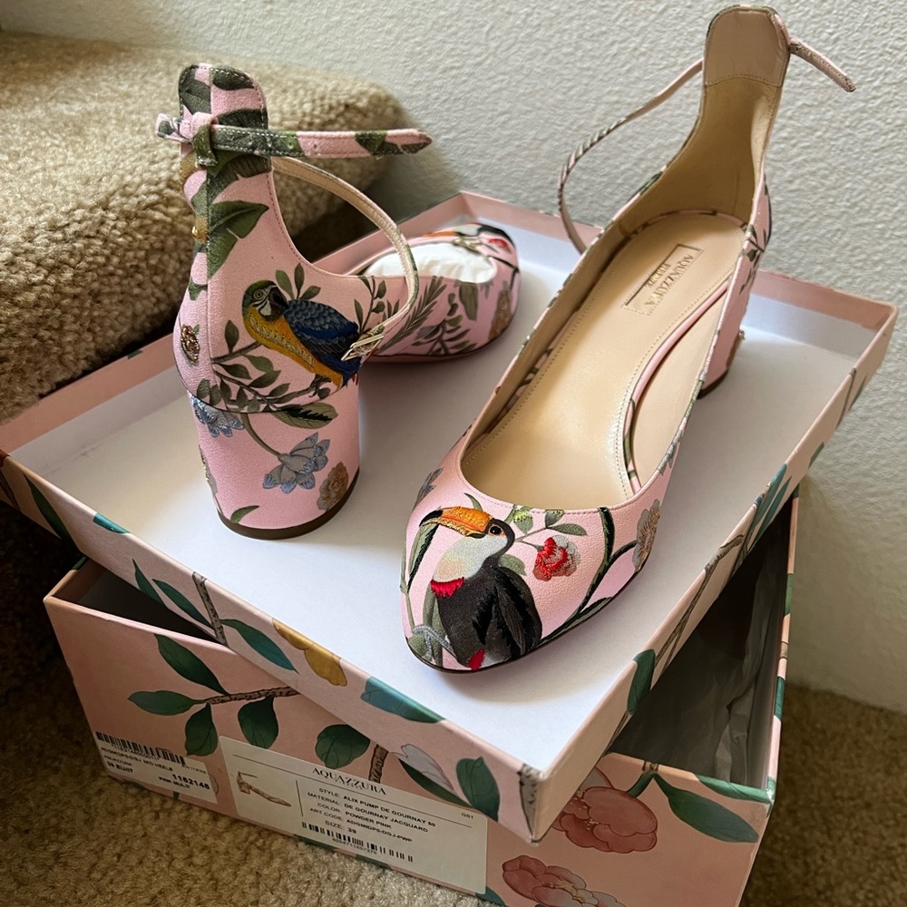 Aquazzura X De Gourney Heels Brand New